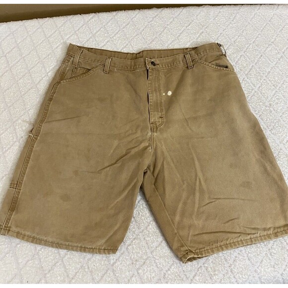 Dickies Other - Vintage Dickies Brown Canvas Carpenter Shorts With Pockets Men’s Size 40W